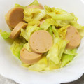 こむぎぱくぱく's cooksnap of when they made ♡キャベツとお魚ソーセージのカレー炒め.