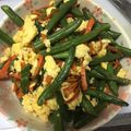 みりちゃん♪'s cooksnap of when they made インゲンと人参の卵炒め.