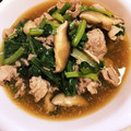 ぶっちー☆☆'s cooksnap of when they made 麺つゆで✿小松菜と豚肉のさっと煮.