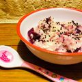 雛鳥と親鳥's cooksnap of when they made ※ 紫いも ごはん ※.