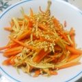 のり子のおかず♪'s cooksnap of when they made にんじんとえのきの5分でポン酢炒め.