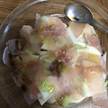 りーそー's cooksnap of when they made 洋梨と生ハムのサラダ.