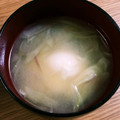 ☆ハートの若葉☆'s cooksnap of when they made 母の味☆落とし卵とみょうがのお味噌汁♬.