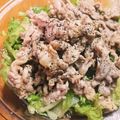 あたりめっこ's cooksnap of when they made 塩麹☆豚こま肉のおかずサラダ.