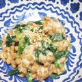 しろだいず's cooksnap of when they made にら辛子ふわふわ納豆.