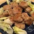 パフェうさこ♪'s cooksnap of when they made 鶏とれんこんのつくね.