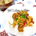 YUH♡ママ's cooksnap of when they made キャベツとウインナーと卵のとろり丼.