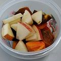 クックBNQ5PD☆'s cooksnap of when they made 秋のフルーツサラダ　柿　梨　りんご.