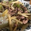 saorinlin's cooksnap of when they made タケノコとひき肉のピリ辛中華炒め.