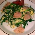 ハモーサ✩385's cooksnap of when they made パパッと簡単おつまみ！にらハム卵炒め.