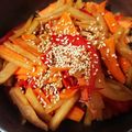 りりもこもこ's cooksnap of when they made 青パパイヤの和風きんぴら.
