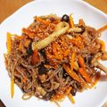 イップク's cooksnap of when they made 糸こんにゃくとニンジンのきんぴら風炒め.