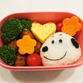 【☆♪Rika♪☆】's cooksnap of when they made 簡単 スヌーピー キャラ弁.
