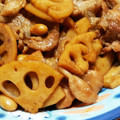 むちち7's cooksnap of when they made 蓮根と豚肉と大豆の甘辛味噌炒め♥簡単☆.