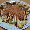 ちびっこGANG's cooksnap of when they made キャベツと卵で簡単お好み焼き風☆.