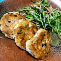 クック3MR0NR☆'s cooksnap of when they made 紅しょうがと大葉のはんぺんお焼き★.