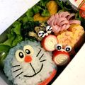 あのmama's cooksnap of when they made キャラ弁☆ドラえもん弁当.