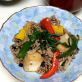 キョーマキ's cooksnap of when they made 厚揚げと豚ひき肉の鰹節炒め.