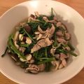 クックD4LCV2☆'s cooksnap of when they made 空芯菜と豚肉の炒め物♪♪.