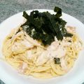 ebipeco's cooksnap of when they made 自分好み♪「ややクリーム明太子スパ」.