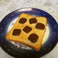 龍青空ママ's cooksnap of when they made ❁練りゴマとチョコのトースト❁.
