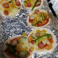 ポポポポポフィ〜♡'s cooksnap of when they made 餃子の皮ピザ:ウインナーコーン.