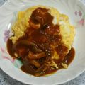 hime145920's cooksnap of when they made ガーリック★デミオムライス.