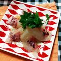 まぶたん's cooksnap of when they made 栄養オイルで健康に＊鯛のカルパッチョ＊.