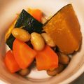 MAEHAN's cooksnap of when they made レンジで簡単！カボチャと大豆の煮物.