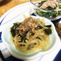 mikutasu's cooksnap of when they made 新玉ねぎとわかめの和風サラダ.
