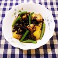 ﾁｲﾁｬﾝﾏﾏ's cooksnap of when they made ひじき鶏肉じゃが芋きくらげの♬炒め煮.