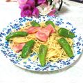 tennisnoah's cooksnap of when they made 簡単＊ししとうとベーコンのペペロンチーノ.