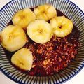 mikko6's cooksnap of when they made 定番朝食にアサイーボウル、オートミール入.