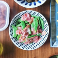 aya__417's cooksnap of when they made 簡単美味しいささげのベーコン炒め♪.