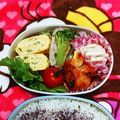 おにぎり99's cooksnap of when they made ブロッコリーの肉巻きカレーチャップ♡.