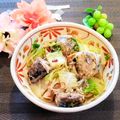 ももちゃんのれしぴ's cooksnap of when they made 鯖ベーコン白菜ペペロンチーノ白滝.