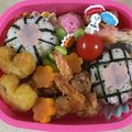 こにゃつ's cooksnap of when they made キャラ弁＊お花の手毬おにぎり＊.