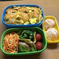 EGUDON's cooksnap of when they made エビ寄せフライのボリューム卵とじ重.