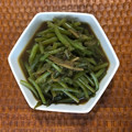 ゆせりた18's cooksnap of when they made さつまいもの茎とあぶら揚げの煮びたし.