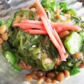 ユーロン's cooksnap of when they made 混ぜるだけ♪めかぶと納豆ねばねば和え.