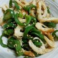 yu28r's cooksnap of when they made ピーマンと竹輪のぽん酢炒め.