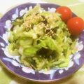 えれぼん's cooksnap of when they made キャベツとワカメのナムル.
