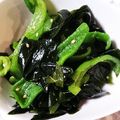 わわわわーい's cooksnap of when they made ❁ピーマンとワカメのナムル❁.