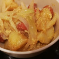 miminomusi's cooksnap of when they made じゃが芋と玉ねぎとウインナーの卵炒め.