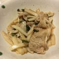 キルヘボン's cooksnap of when they made 豚しゃぶと長芋となめこの白だしポン酢あえ.