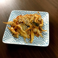 ぽんた番長's cooksnap of when they made エリンギとキムチのさっぱり炒め.