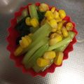 チキン南蛮9's cooksnap of when they made 簡単＊小松菜とコーンのバター炒め＊.