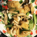 ゆか＊みく's cooksnap of when they made 小松菜とお揚げさん、しめじの炒め物.