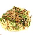 ♪ゆかたん♡'s cooksnap of when they made ネバ旨❤納豆とオクラのにんにくパスタ.