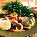 kaokaofood's cooksnap of when they made 秋刀魚とドライトマト☆パスタ.